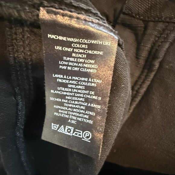 Free People Carpenter Jeans | Distressed Black | Utility Style | Size 2 - Picture 7 of 7